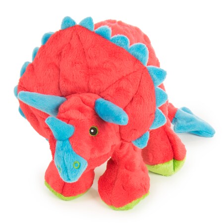 GoDog Chew Guard Rabbit Plush Dog Toy With Squeaker - Large Durable Stuffed Animal
